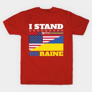 Ukraine front and back support T-Shirt